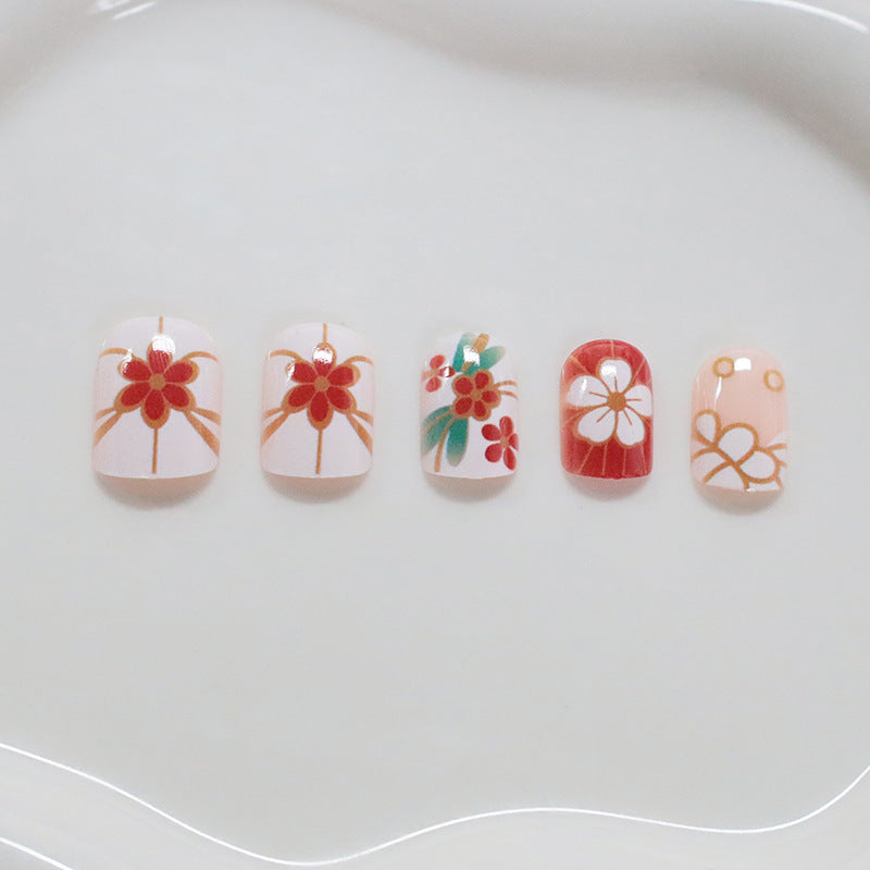 Floral Patterned Nail Art Kalsten