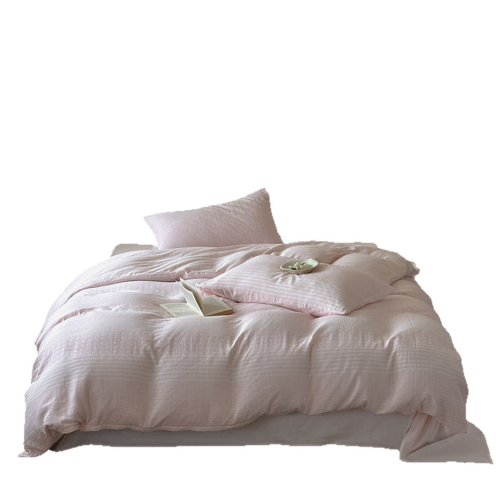 Bedding set made of double-layer cotton gauze with light duvet and pillowcase