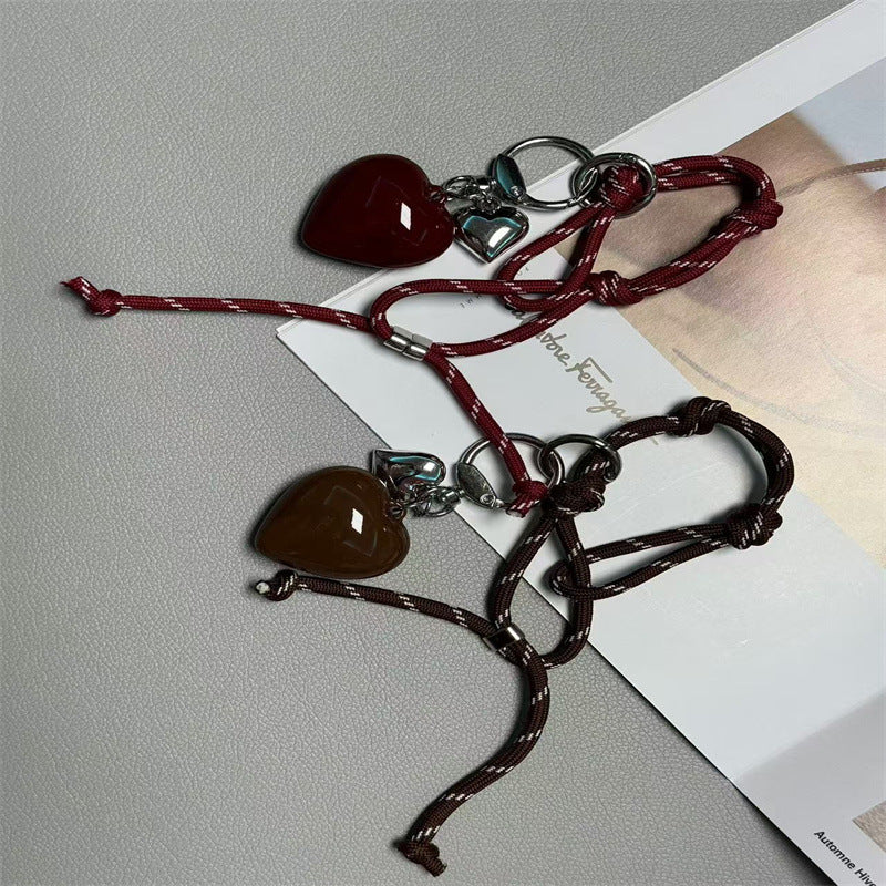 Heart-Shaped Decorative Keychain Kalsten