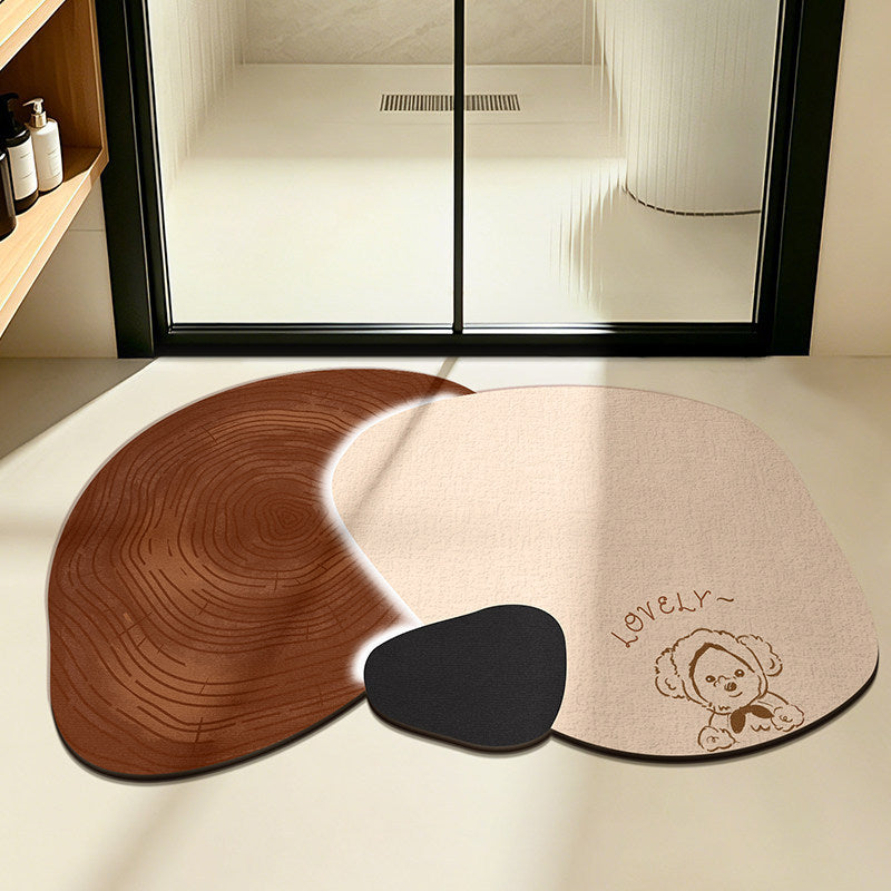 Cute Dog Themed Bath Mat for Home