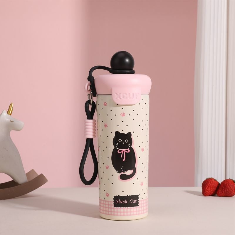 Ladies leisure drinking bottle with cute cat design Kalsten