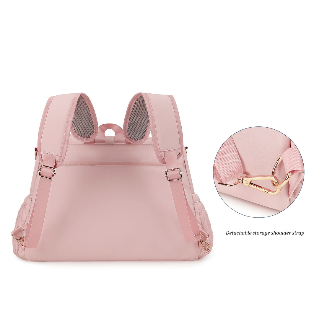 Elegant and Stylish Backpack with Faux Leather and Woven Design Kalsten