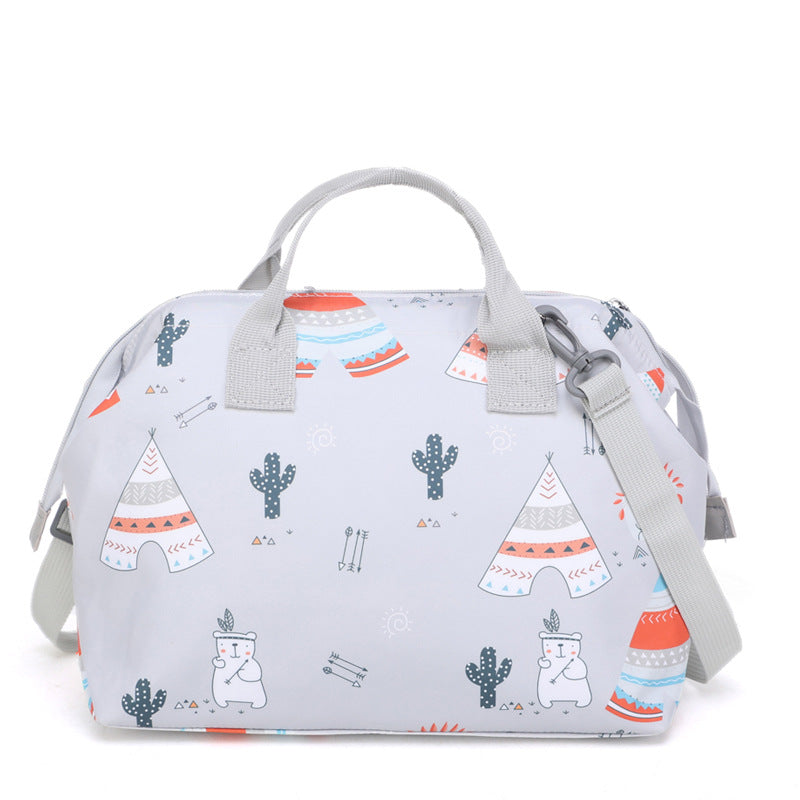 Playful Patterned Travel Satchel Kalsten