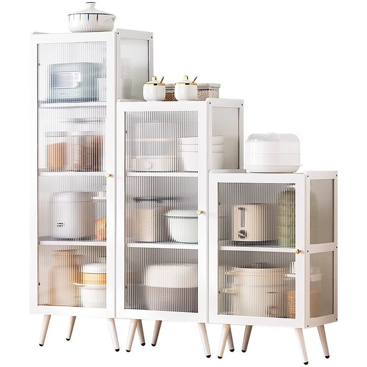 Display case with transparent glass door and multiple storage compartments Kalsten