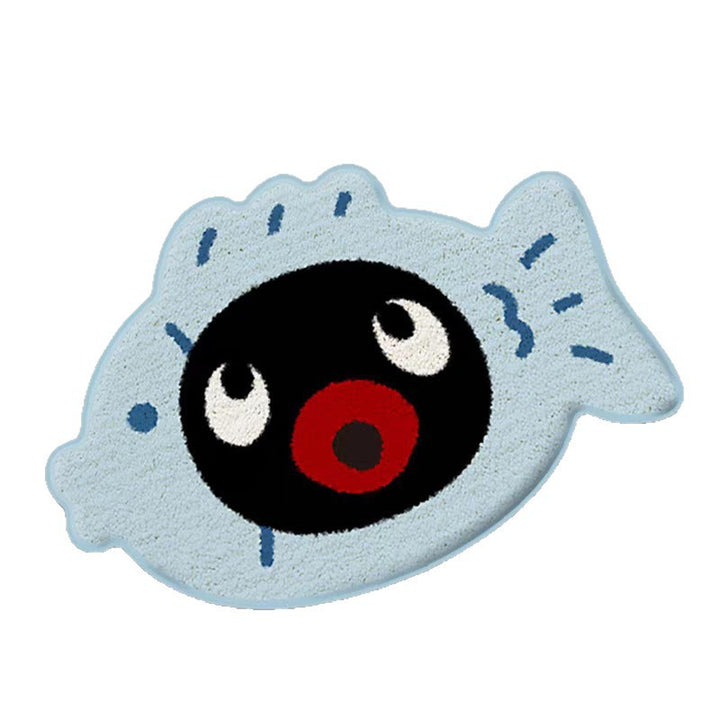 Playful Fish-Shaped Kalsten Rug