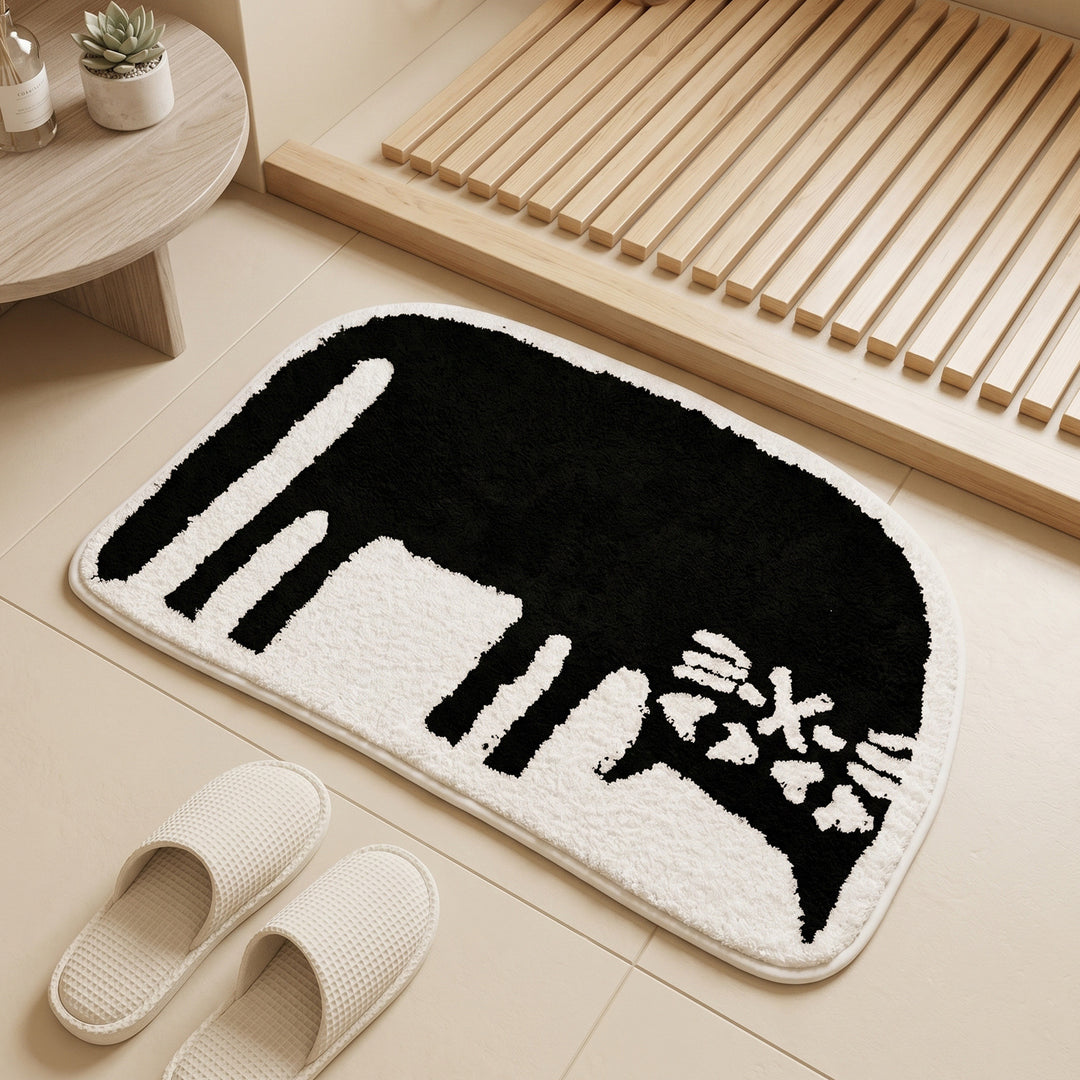 Cat-Themed Bath Mat