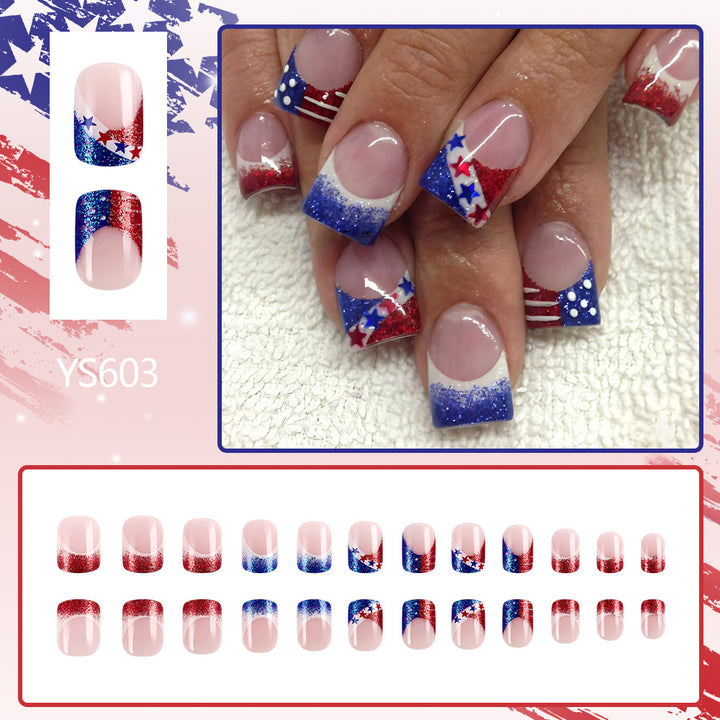Star-Spangled Press-On Nail Art Kalsten