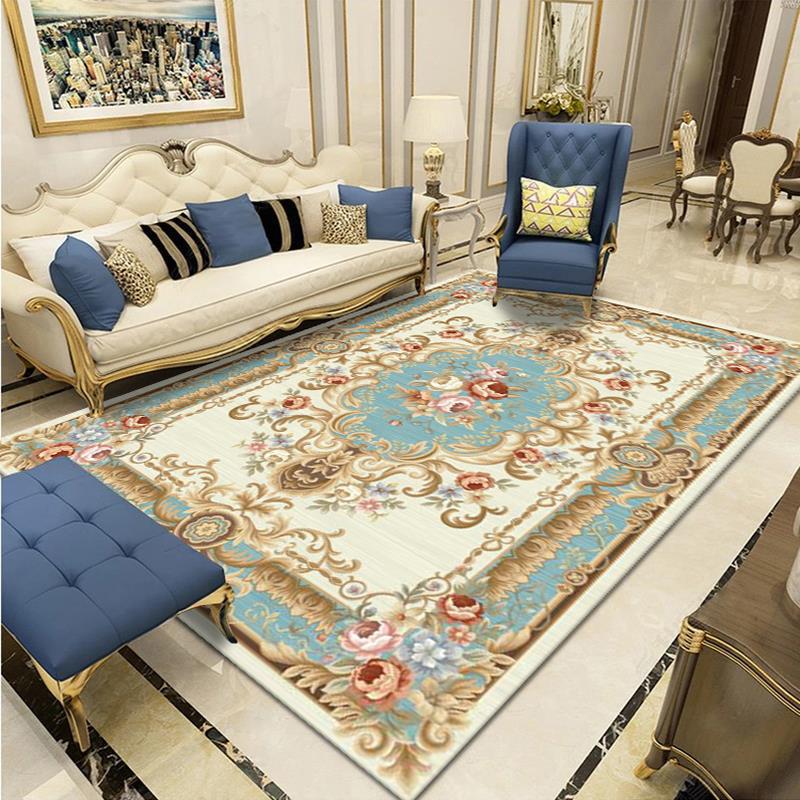 Elegant Floral Woven Area Rug