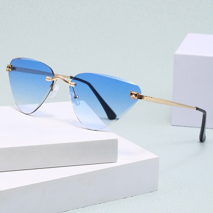 Ladies Cat-Eye Sunglasses with Elegant Metal Frame Kalsten