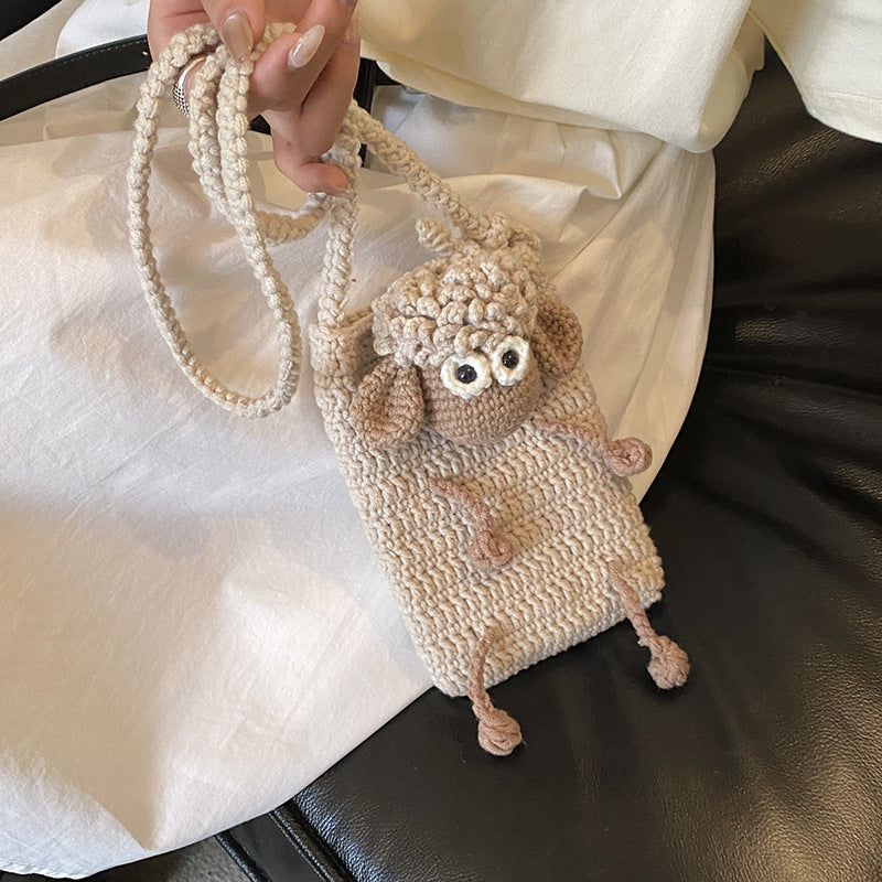 Cute Sheep-Themed Crochet Mini Backpack