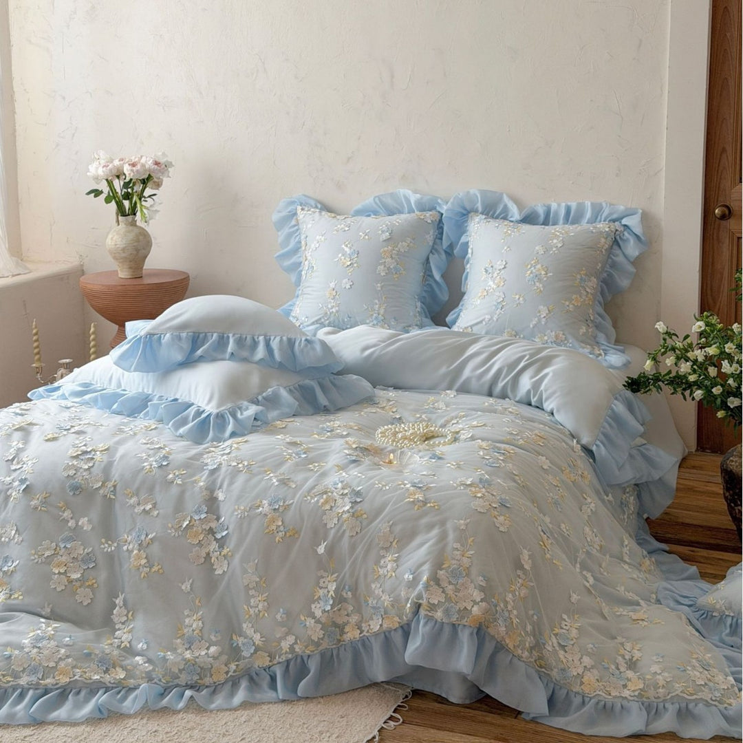 Luxurious satin bed set
