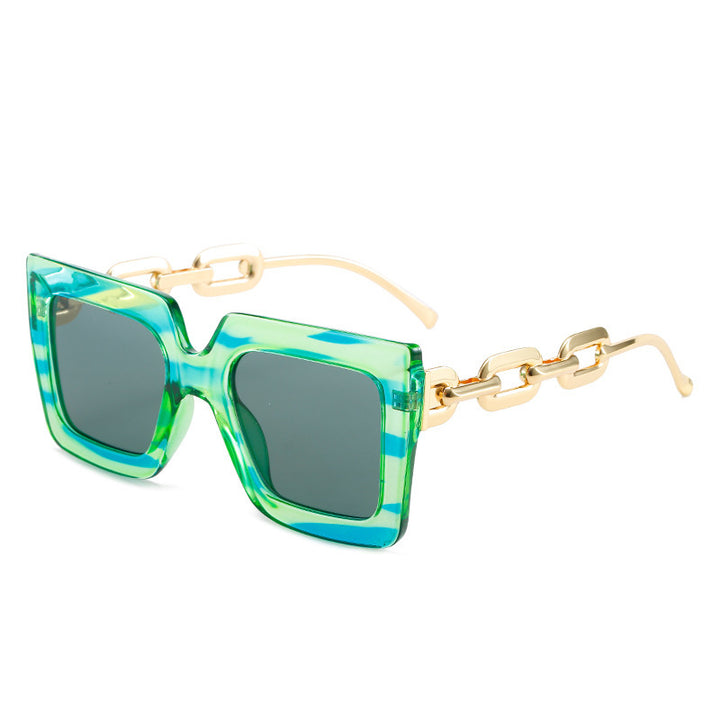 Women Cat-Eye Sunglasses with Luxurious Design and Chain Frame Kalsten