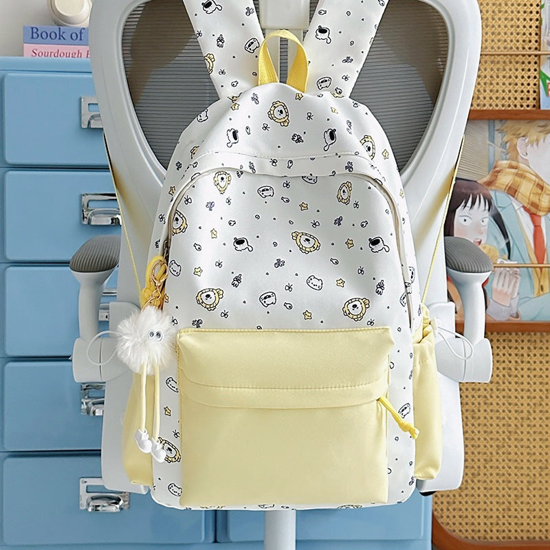 Playful Bunny Ears Printed Backpack Kalsten