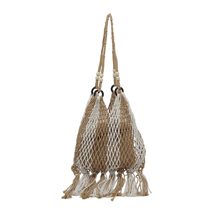 Macrame Tote Bag with Tassels Kalsten
