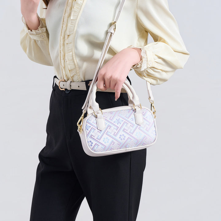 Elegant Embroidered Crossbody Handbag