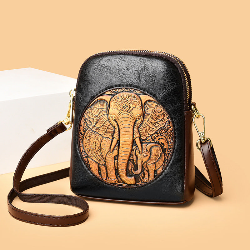 Artisan Embossed Crossbody Bag