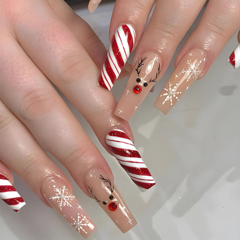 Festive Holiday Nail Art Extensions
