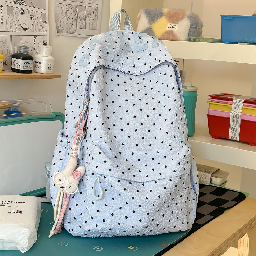 Cute Heart-Patterned Casual Backpack Kalsten