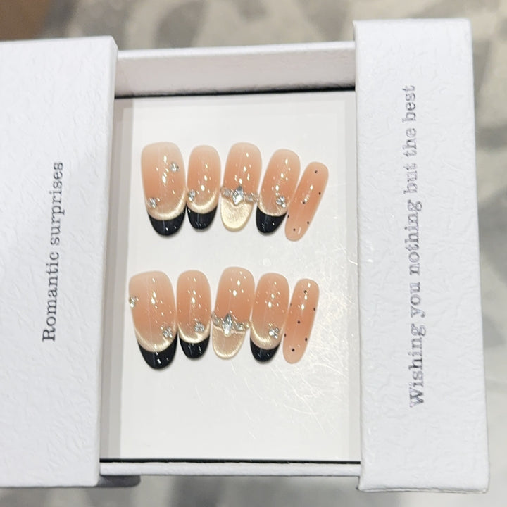 Artificial nails with Romantic Design Kalsten