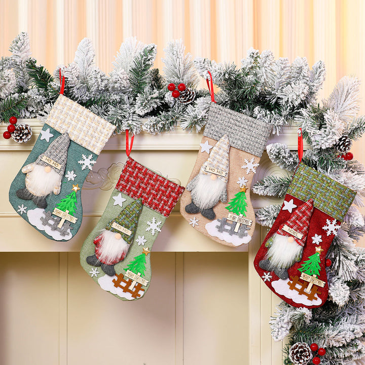 Decorative Holiday Gnome Stocking Kalsten