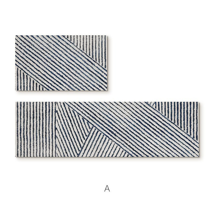 Elegant Textured Area Runner Mat