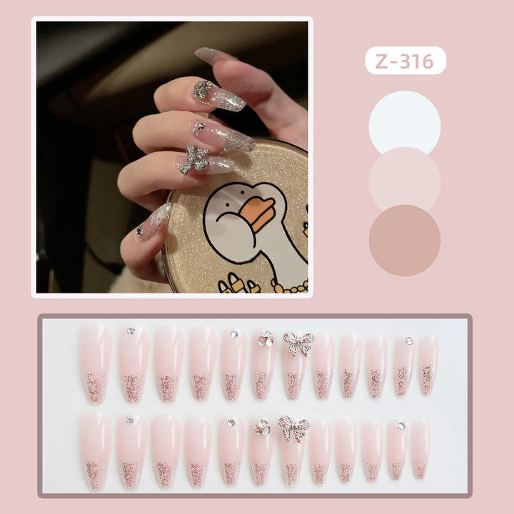 Glamorous Glittery Press-On Nail Set