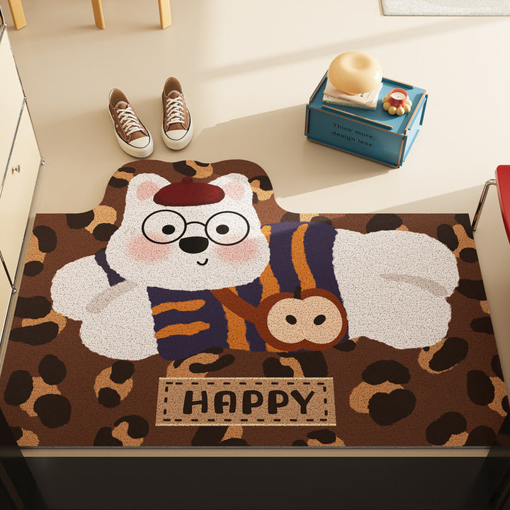 Leopard Print Decorative Floor Mat