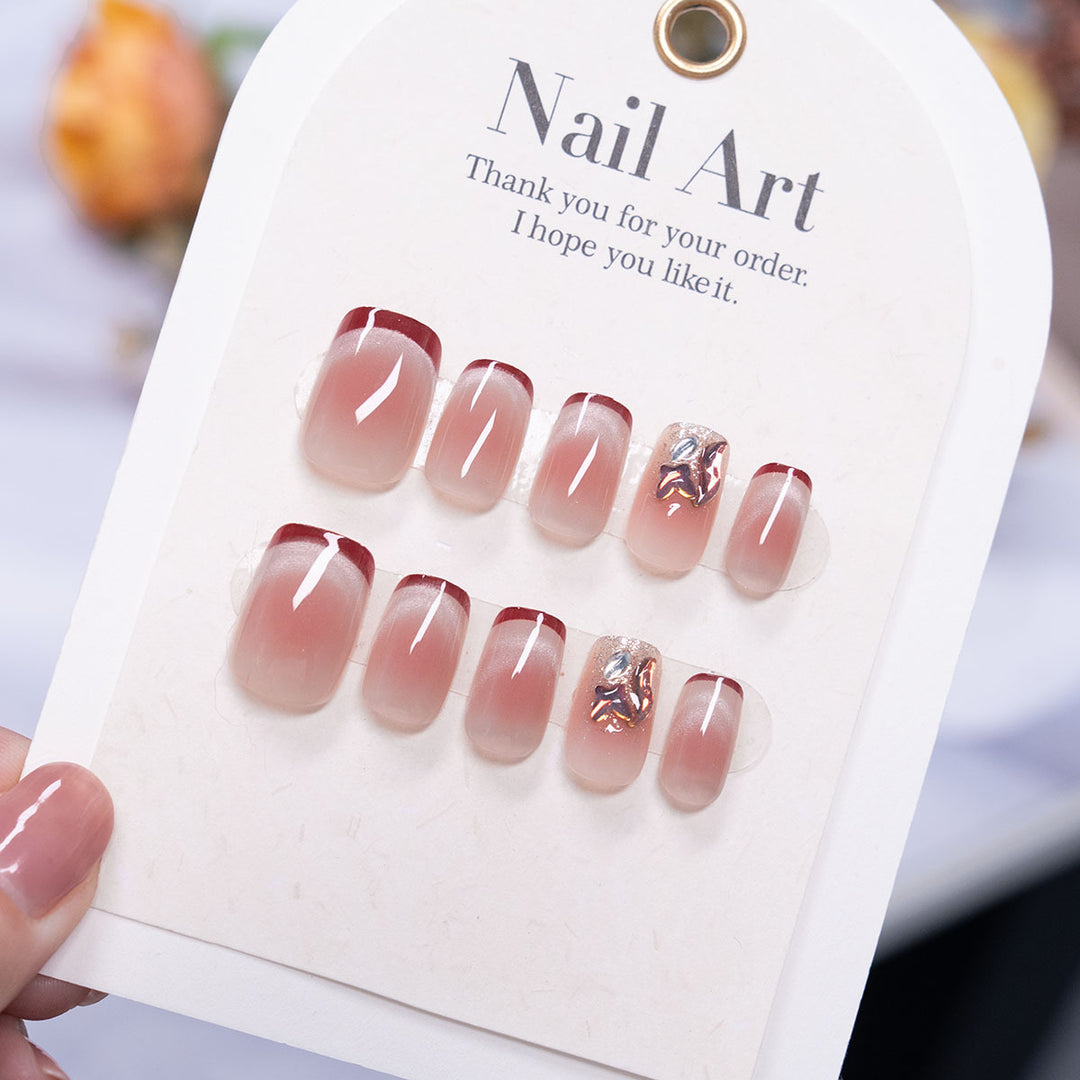 Elegant Gradient Press-On Nail Set
