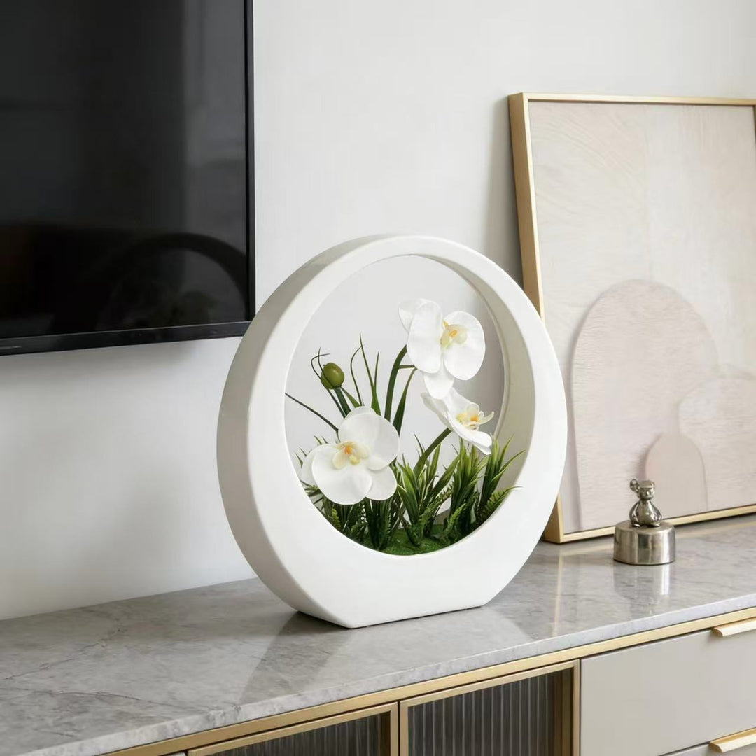 Elegant Orchid Decorative Centerpiece