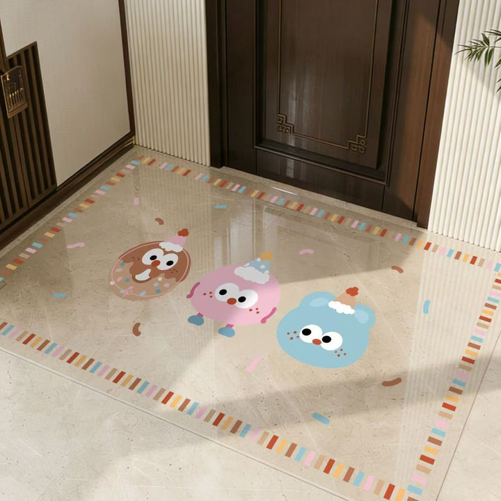 Playful Dinosaur-Themed Area Mat