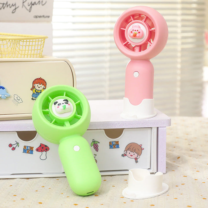 Women's Portable Handheld Fan with Cute Bear Design Kalsten