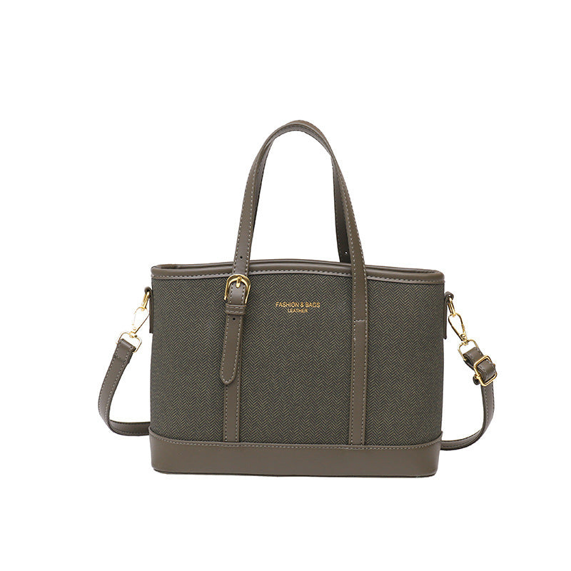 Stylish Herringbone Pattern Tote Bag