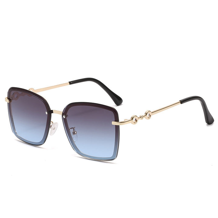 Women's square sunglasses with mirrored lenses and elegant detail Kalsten