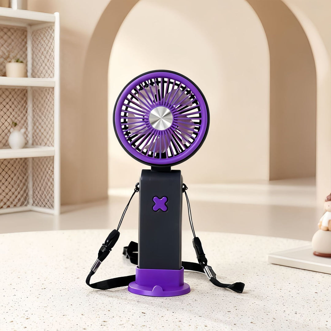 Ladies Portable Hand Fan with USB Connection and Flexible Carrying System Kalsten