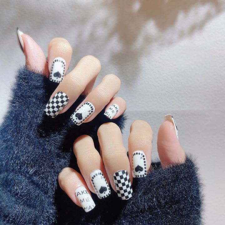 Playful Graphic Press-On Nail Set