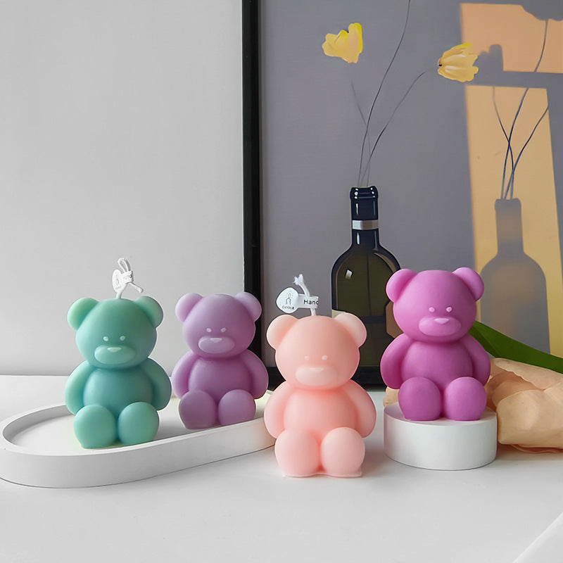 Teddy Bear Shaped Candle