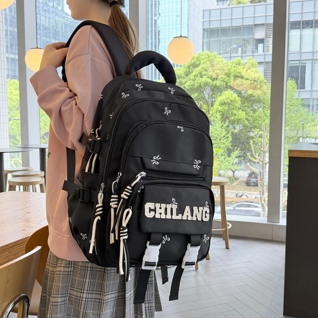 Stylish Embroidered Multi-Functional Backpack Kalsten