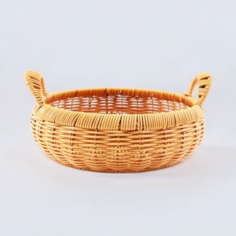 Women's storage basket with handle made of willow Kalsten
