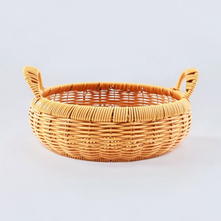 Women's storage basket with handle made of willow Kalsten