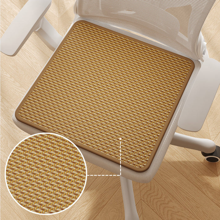 Breathable Woven Rattan-Style Office Chair Seat Cushion Pad
