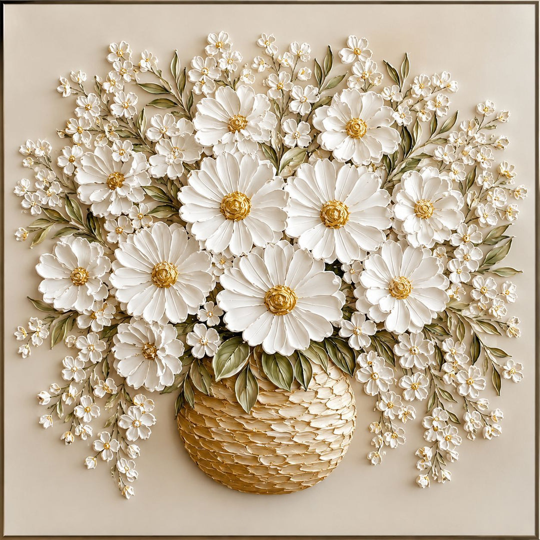 Floral Relief Wall Art