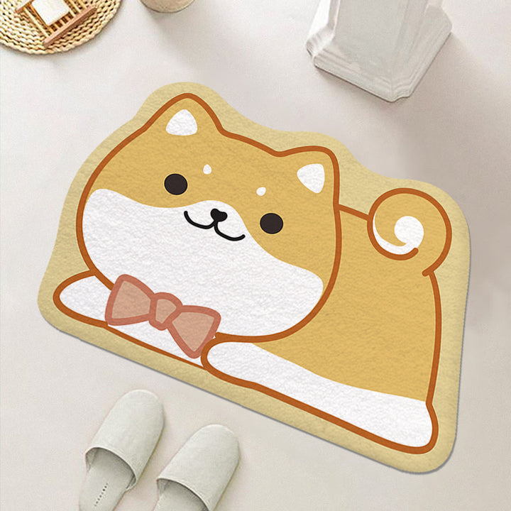 Cute Cartoon Food-Themed Bath Mat