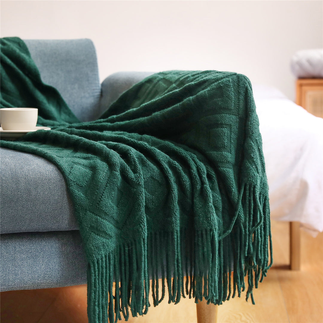 Cozy Decorative Woven Throw Blanket Kalsten