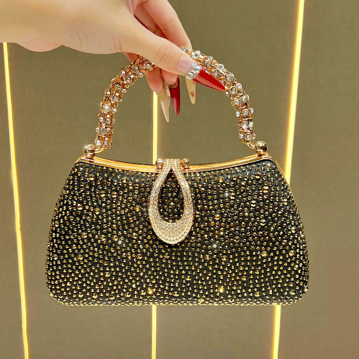 Rhinestone-Embellished Evening Bag