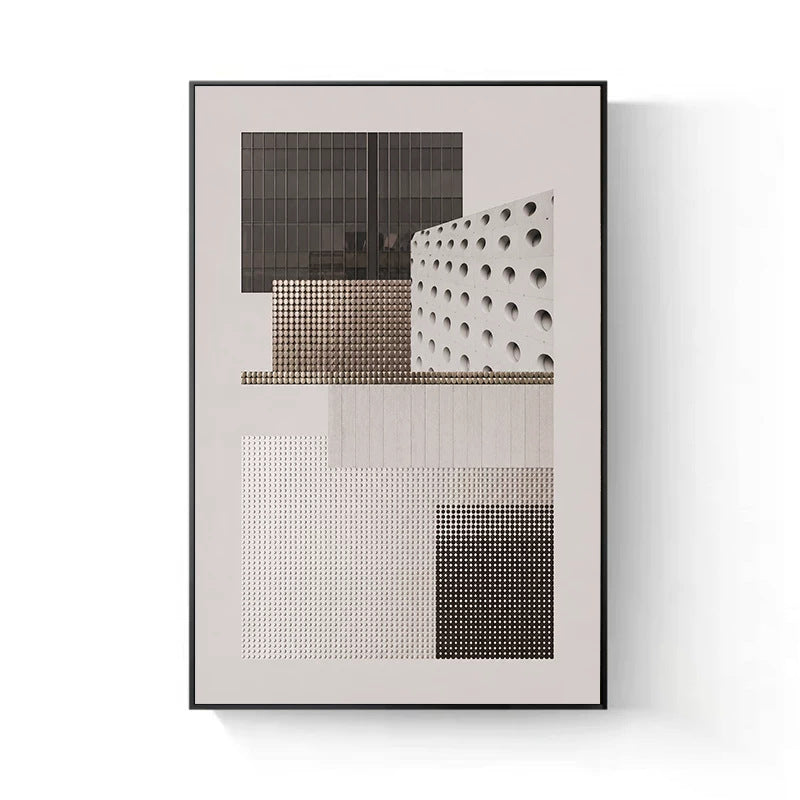 Geometric Abstract Framed Wall Art