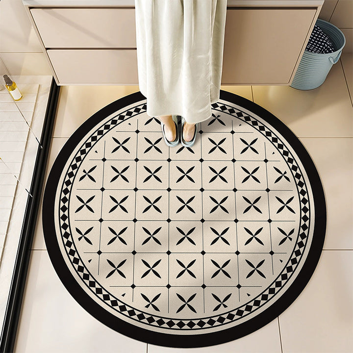 Round Decorative Bath Mat Kalsten