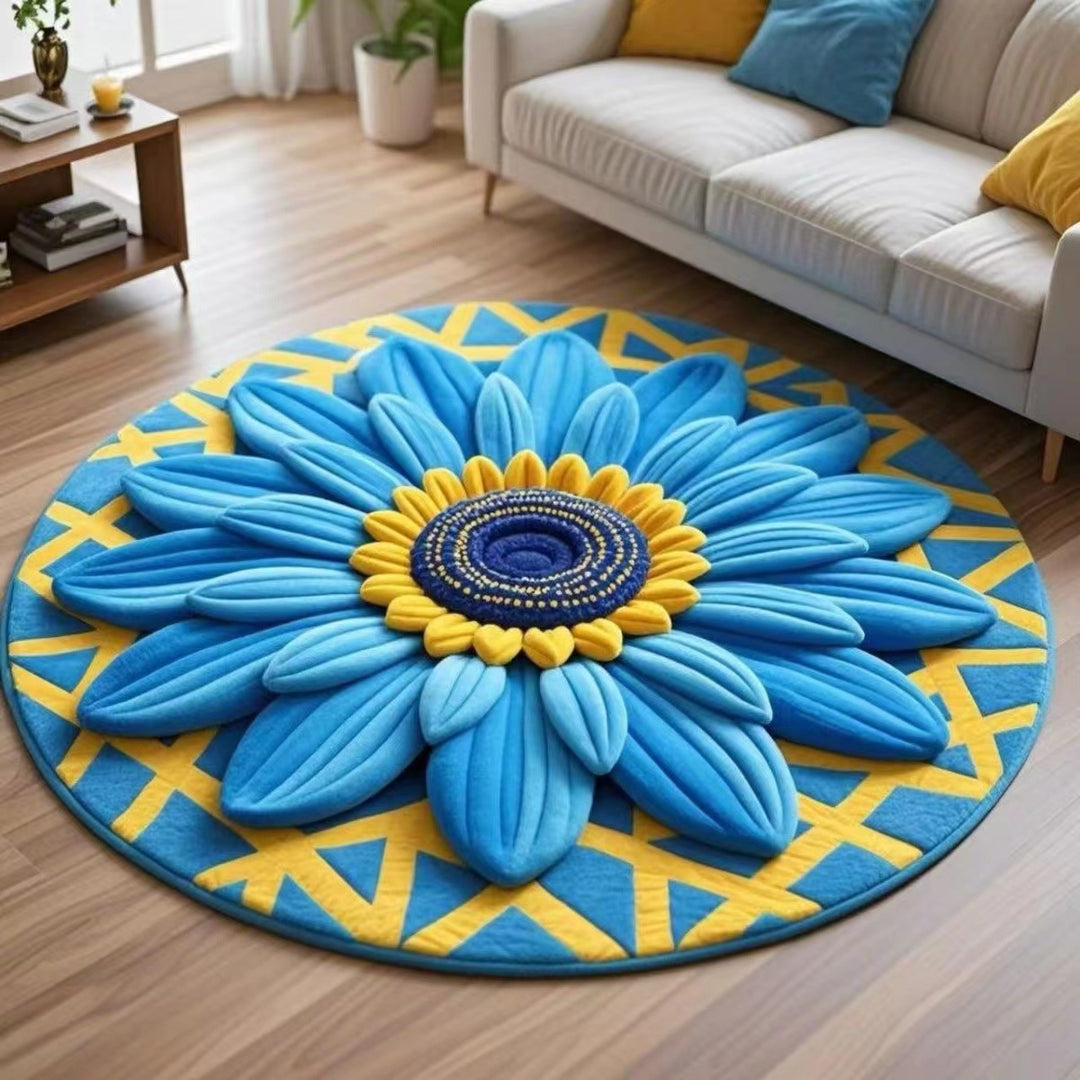 Floral Shaped Area Rug