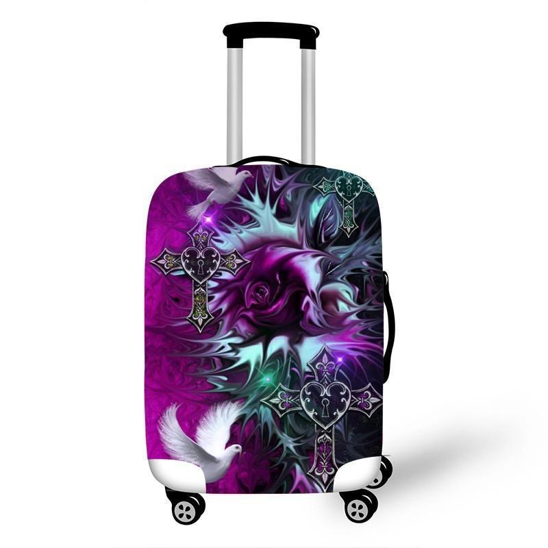 Women's hardshell travel suitcase with floral design Kalsten