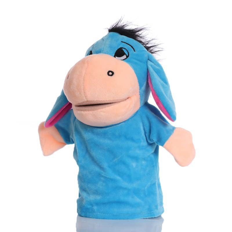Plush Tiger Hand Puppet With Soft Fleece Movable Mouth Embroidered Features