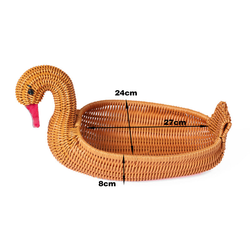 Decorative Wicker Duck Kalsten